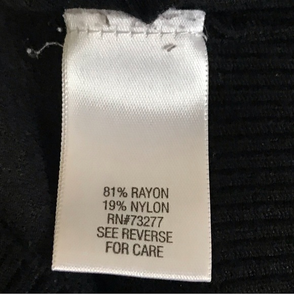 Apt 9 black turtle neck long sleeve top size Large - Picture 5 of 9